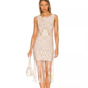 Born in Bklyn Fringe Tank Dress size small